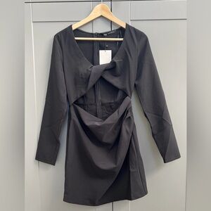 Zara Black Long Sleeve Dress